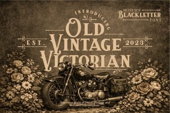 Vintage Victorian Font for Elegant Design Projects
