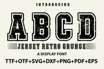 Retro Grunge Jersey Font for Bold Design Projects