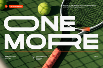 One More Font: Creative Typography for Your Next Project