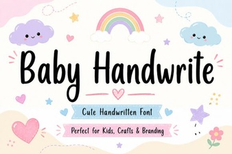 Cute Baby Handwrite Font for Creative Projects