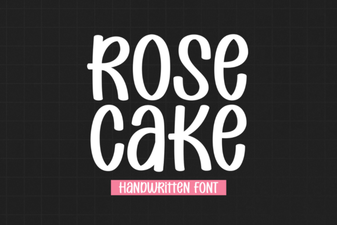 Elegant Rose Cake Font for Creative Design Projects