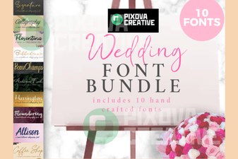 Elegant Wedding 10 Bundle Font for Stylish Invitations