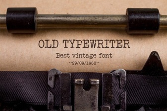 Vintage Typewriter Font for Creative Design Projects